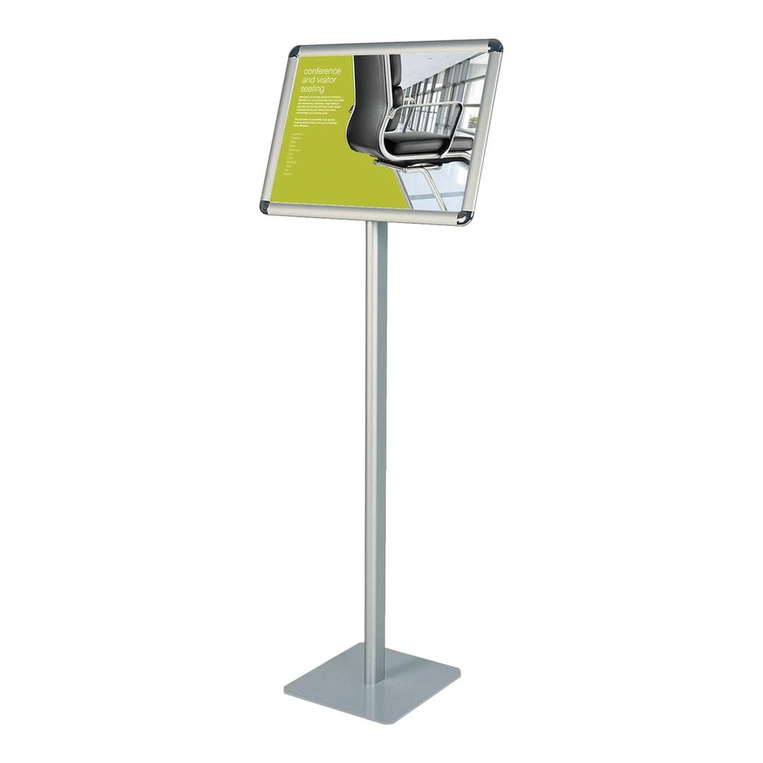 Porte affiche sur pied FRANKEN Standard en paysage, cadre clic-clac aluminium
