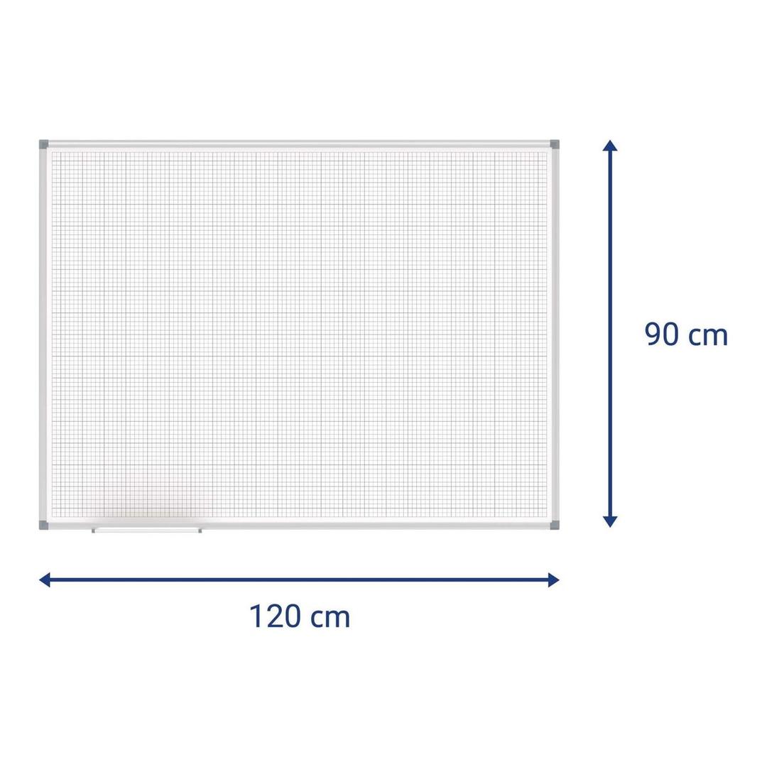 Cotes du tableau blanc quadrillé MAUL 1 200 x 900 mm
