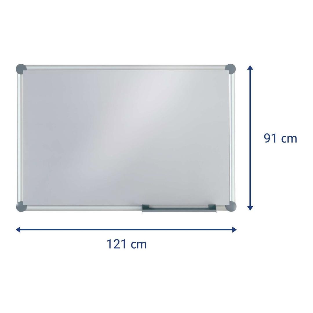 Cotes du tableau blanc argent MAUL 1 200 x 900 mm