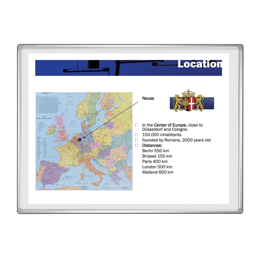 Carte projetée sur le tableau FRANKEN PRO PLUS