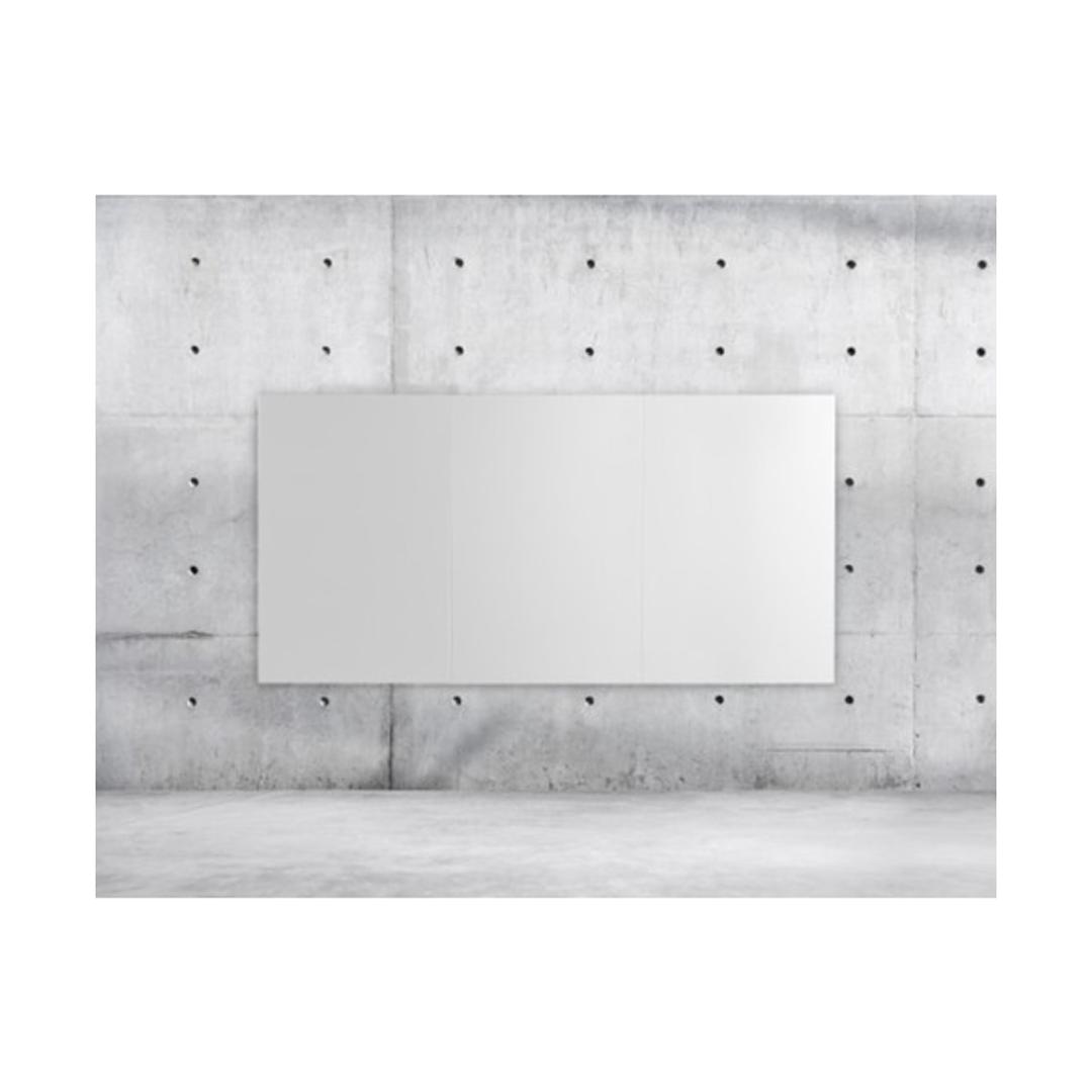 Tableau blanc sans cadre Tile Bi-Office sur un mur en béton
