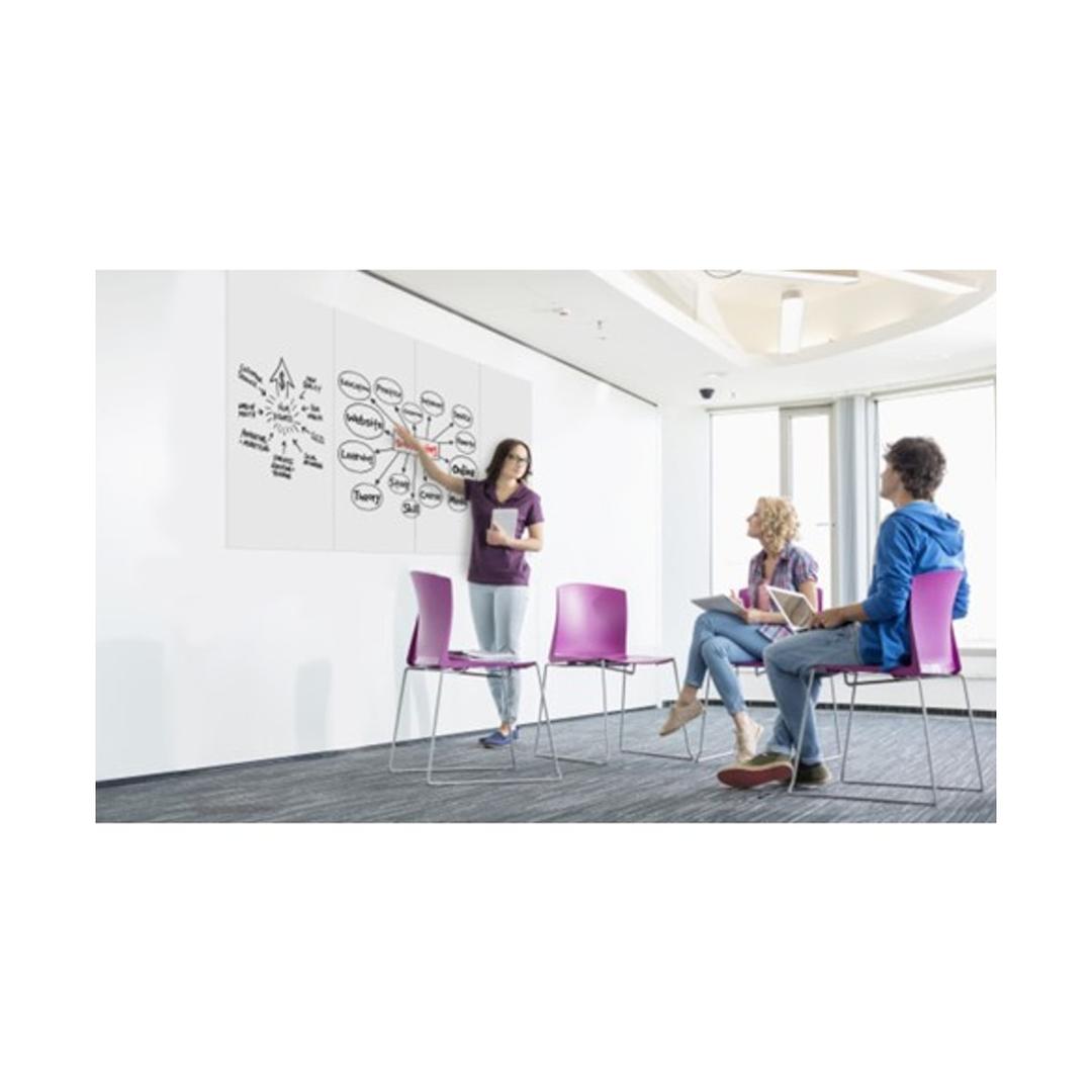 Tableau blanc sans cadre Tile Bi-Office en réunion