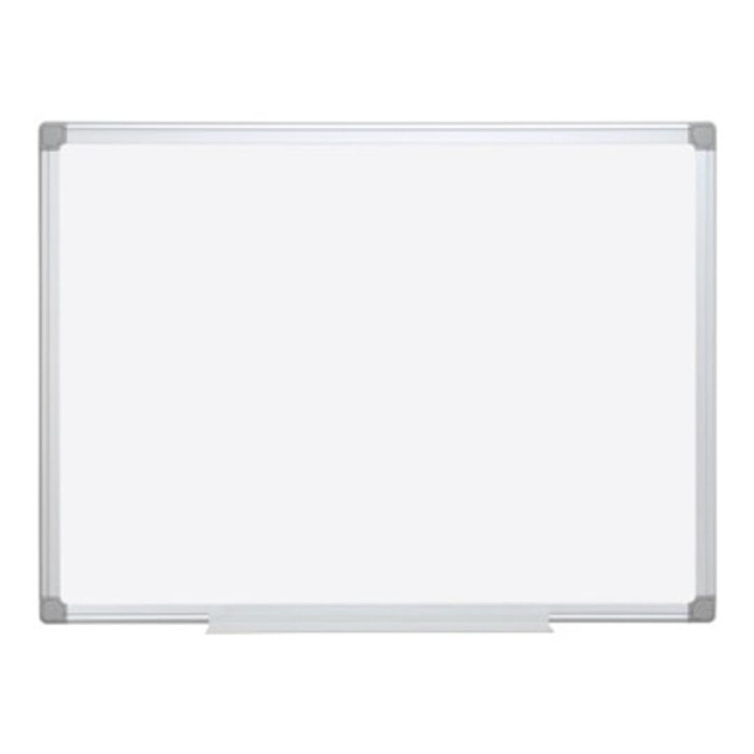 Tableau blanc Bi-Office Earth en acier émaillé, cadre en aluminium