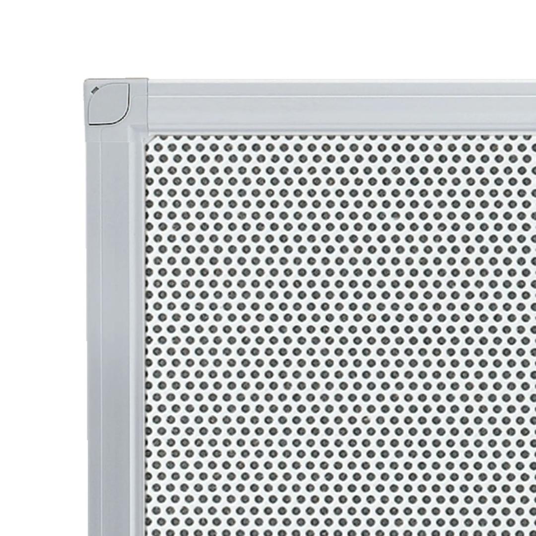Coin du cadre aluminium du tableau feutrine magnétique FRANKEN X-tra!Line
