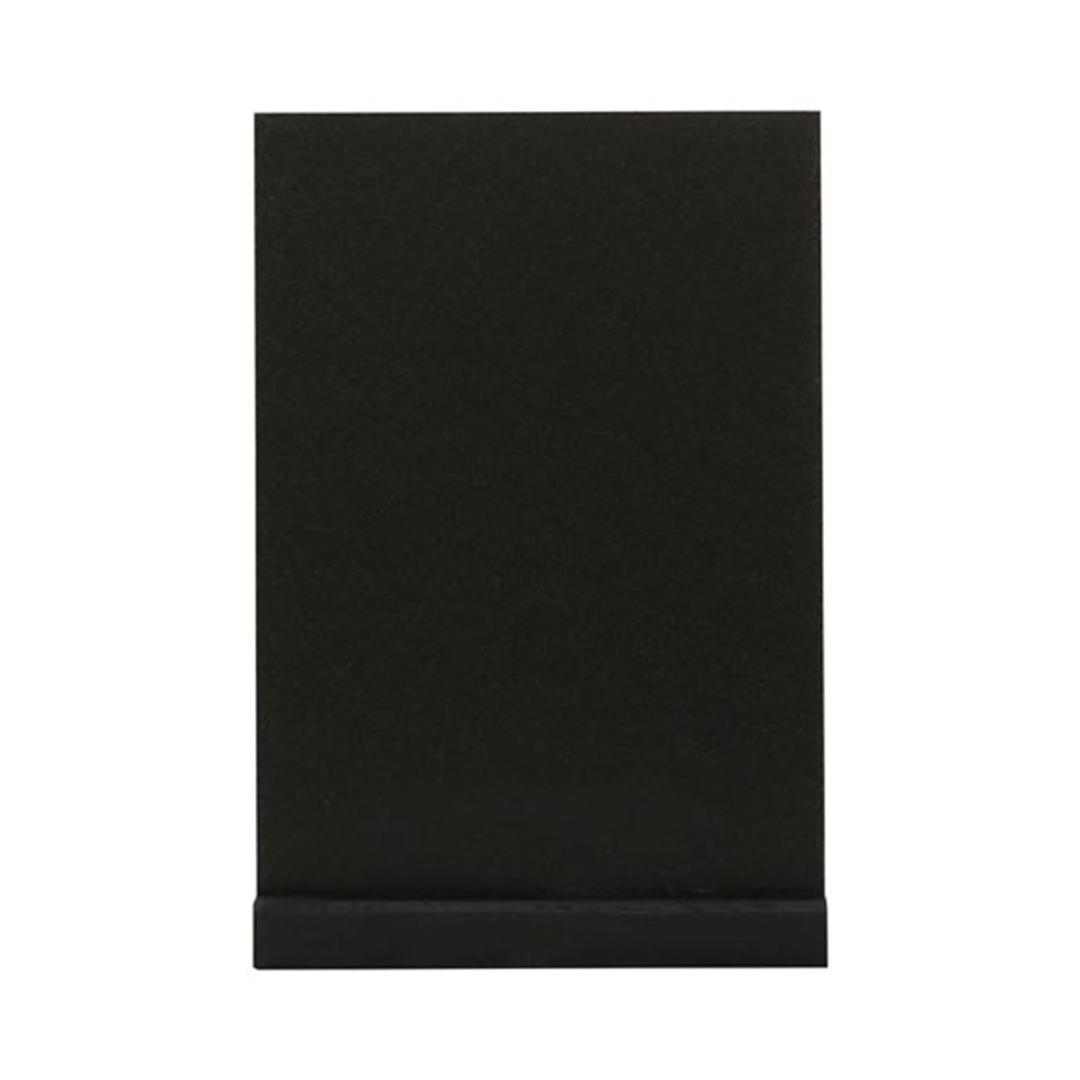 Ardoise de table EUROPEL A4 portrait, pied noir, surface vierge
