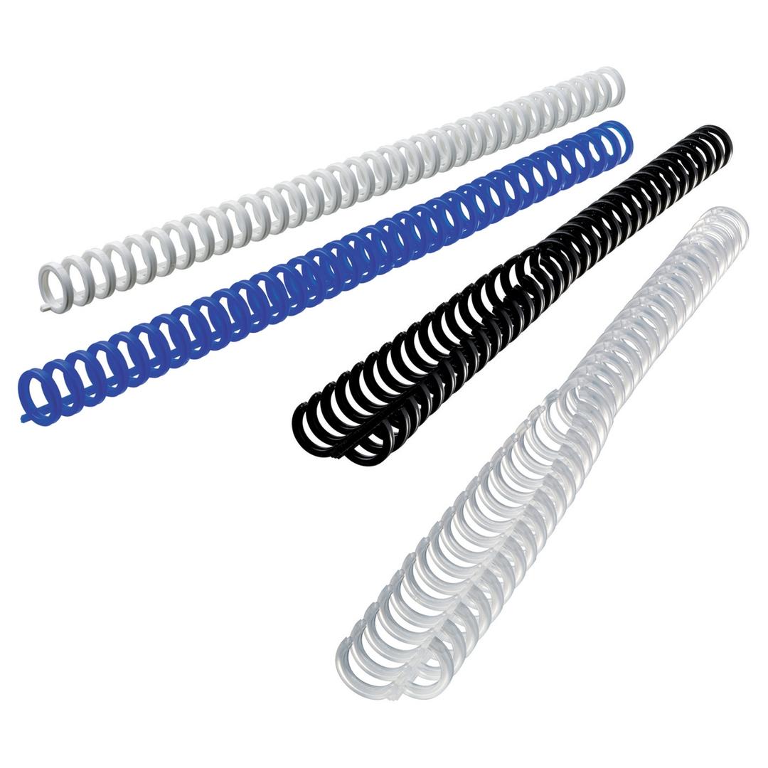 Peignes de reliure plastiques réouvrables A4 Peignes ClickBind A4 8 mm, blancs GBC - Base