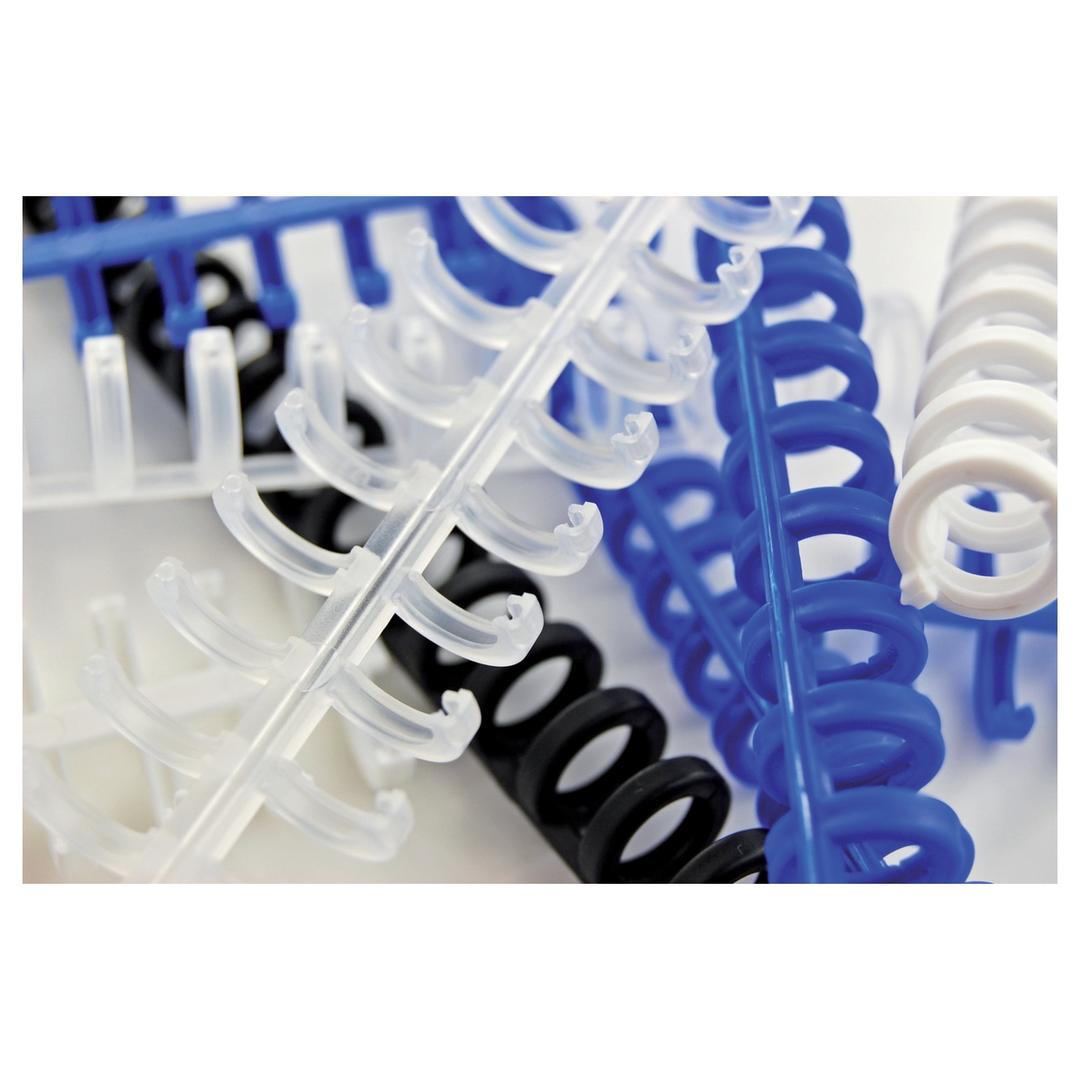 Peignes de reliure plastiques réouvrables A4 Peignes ClickBind A4 8 mm, transparents GBC - Vue groupée