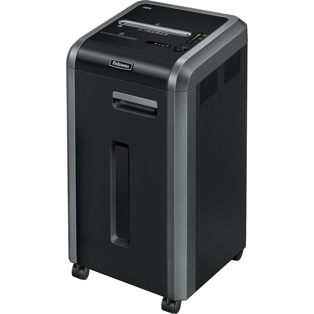 Destructeur de documents Fellowes Powershred 225i silencieux SilentShred™ pour un usage partagé de 5+ utilisateurs.