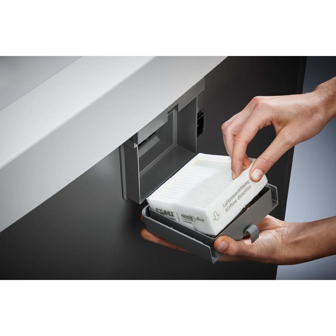 Destructeur DAHLE 116air : mise en place du filtre à particules fines CleanTEC