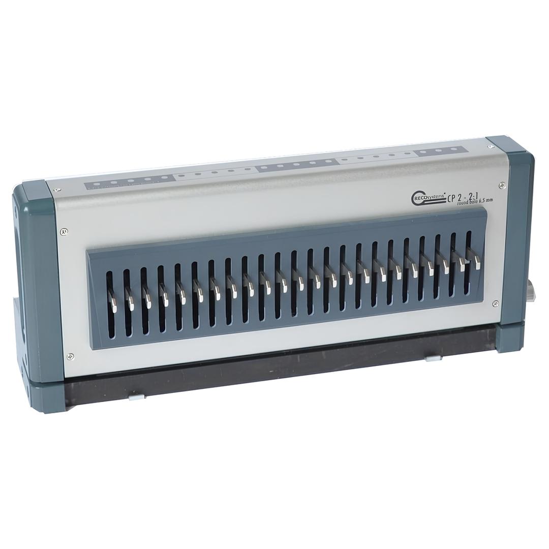 Bloc-outil anneaux plastiques, 21 trous, Pas US QUPA — Bloc-outil de perforation 21 trous au pas US, pour reliure par anneaux plastiques