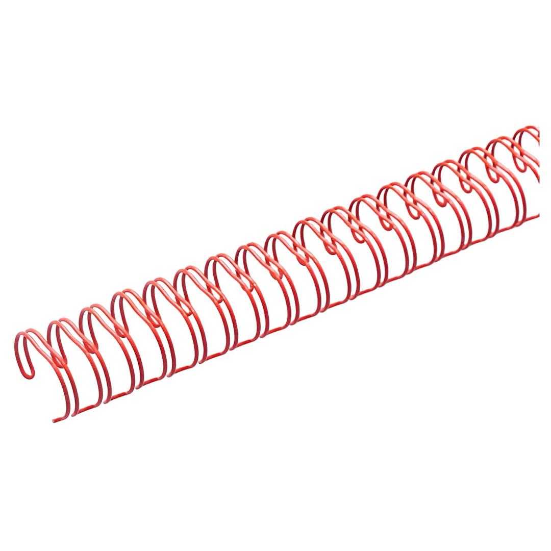 Peignes de reliure métalliques A4, pas 2:1 Peignes anneaux métalliques A4 23 boucles 19 mm (3/4"), pas 2:1, rouges WYNSTOR - Base