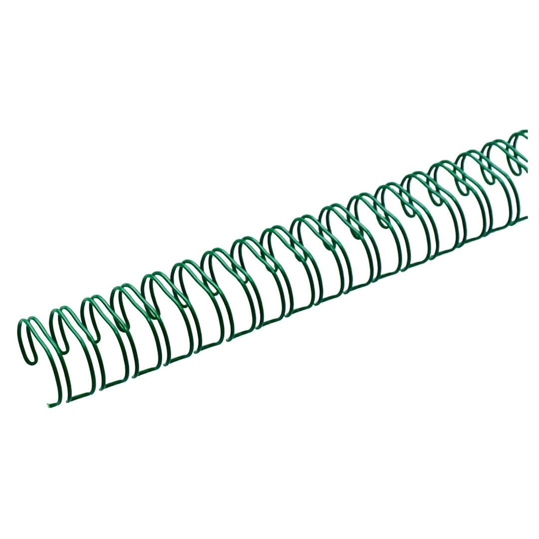 Peignes de reliure métalliques A4, pas 2:1 Peignes anneaux métalliques A4 23 boucles 22 mm (7/8"), pas 2:1, verts WYNSTOR - Base