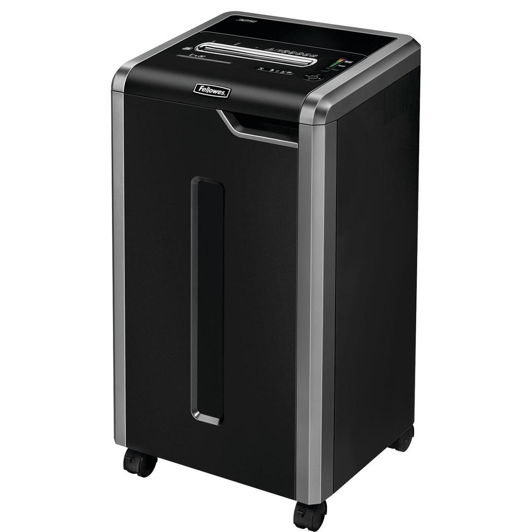 Destructeur de documents Fellowes Powershred 325i vu de trois quarts gauche