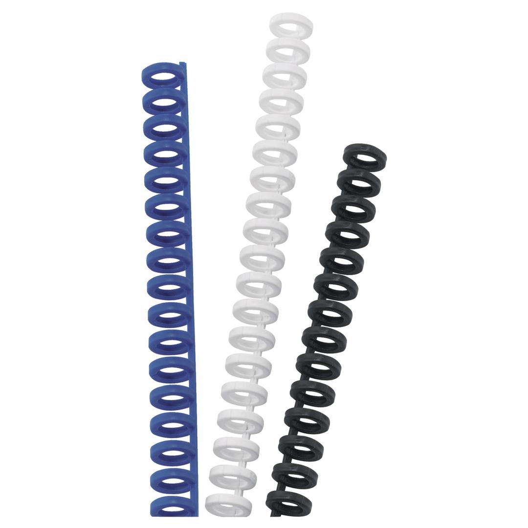Peignes de reliure plastiques réouvrables A4 Peignes ClickBind A4 16 mm, noirs GBC - Vue groupée
