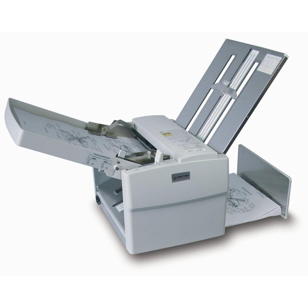 Plieuse de documents A3 TF MAXI HEFTER — Plieuse de documents A3 Hefter TF MAXI avec table d'alimentation relevée et bac de réception