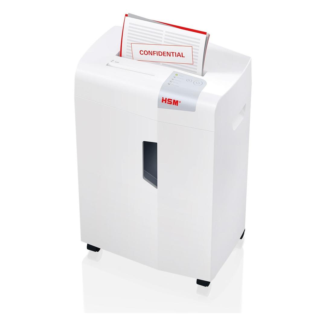 Destructeur de documents HSM shredstar X15, feuilles de papier engagées dans la fente