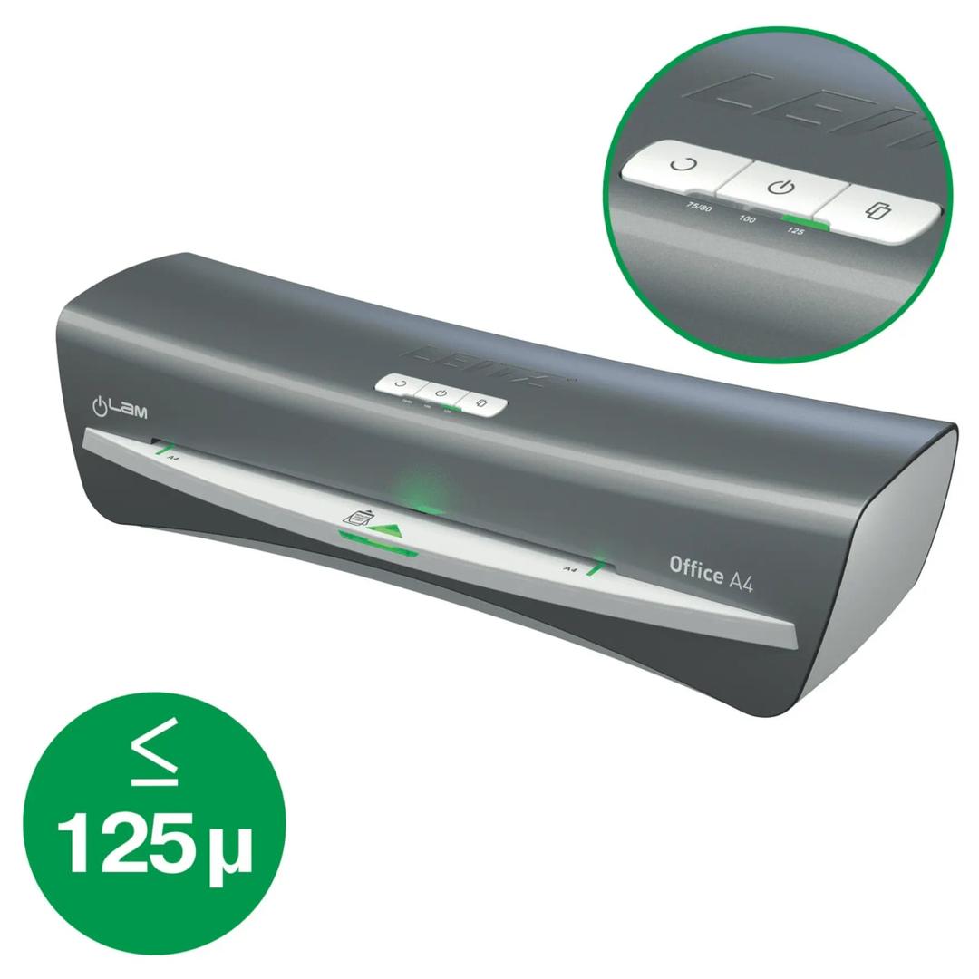 La plastifieuse à pochettes Leitz iLAM Office A4, pochettes jusqu'à 125 microns par face