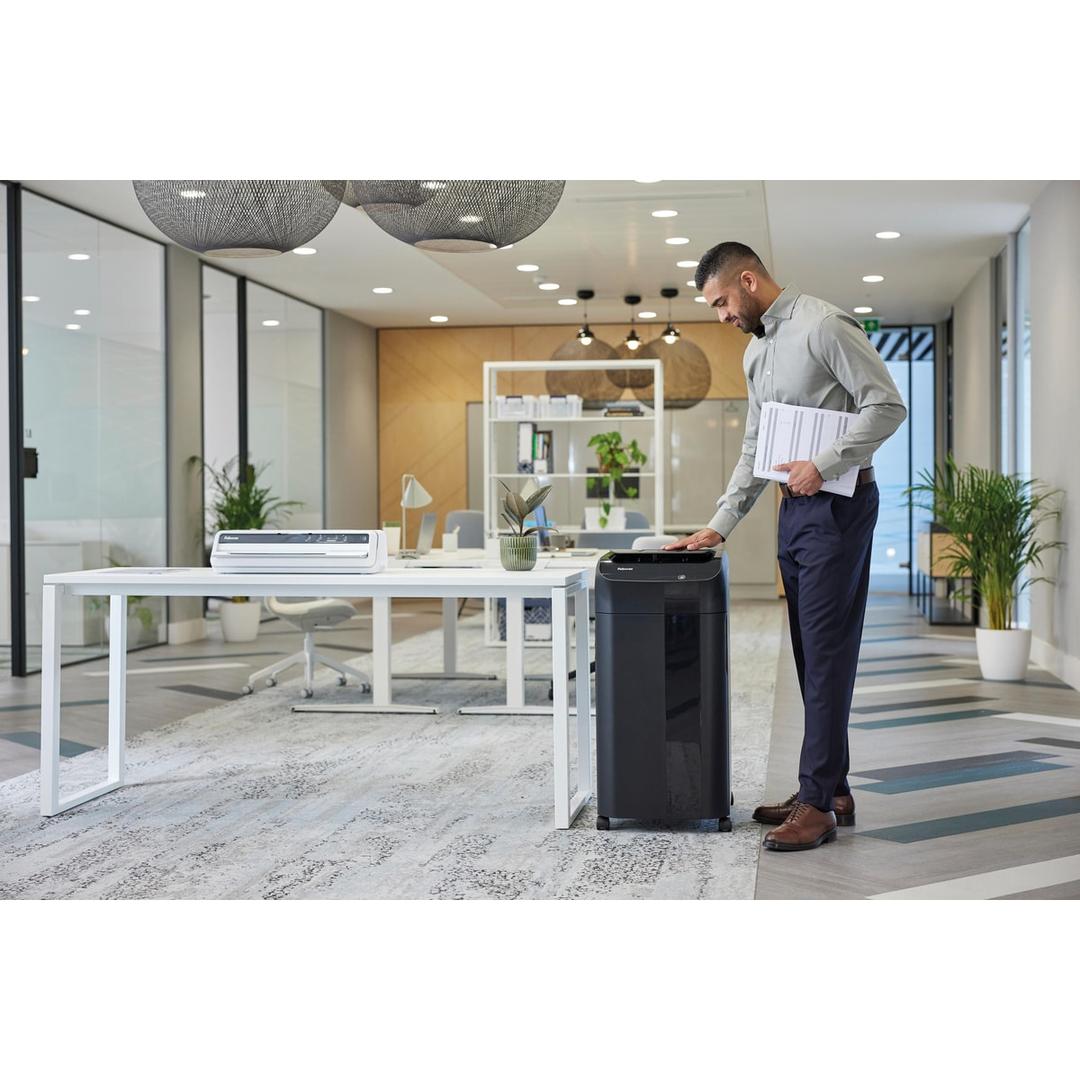 Destructeur de documents automatique coupe croisée P-4 AutoMax 350C FELLOWES - Vue 7