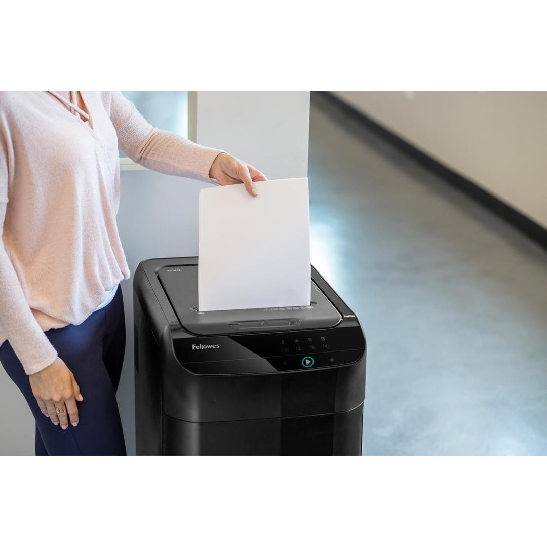 Destructeur de documents automatique coupe croisée P-4 AutoMax 550C FELLOWES - Vue 8
