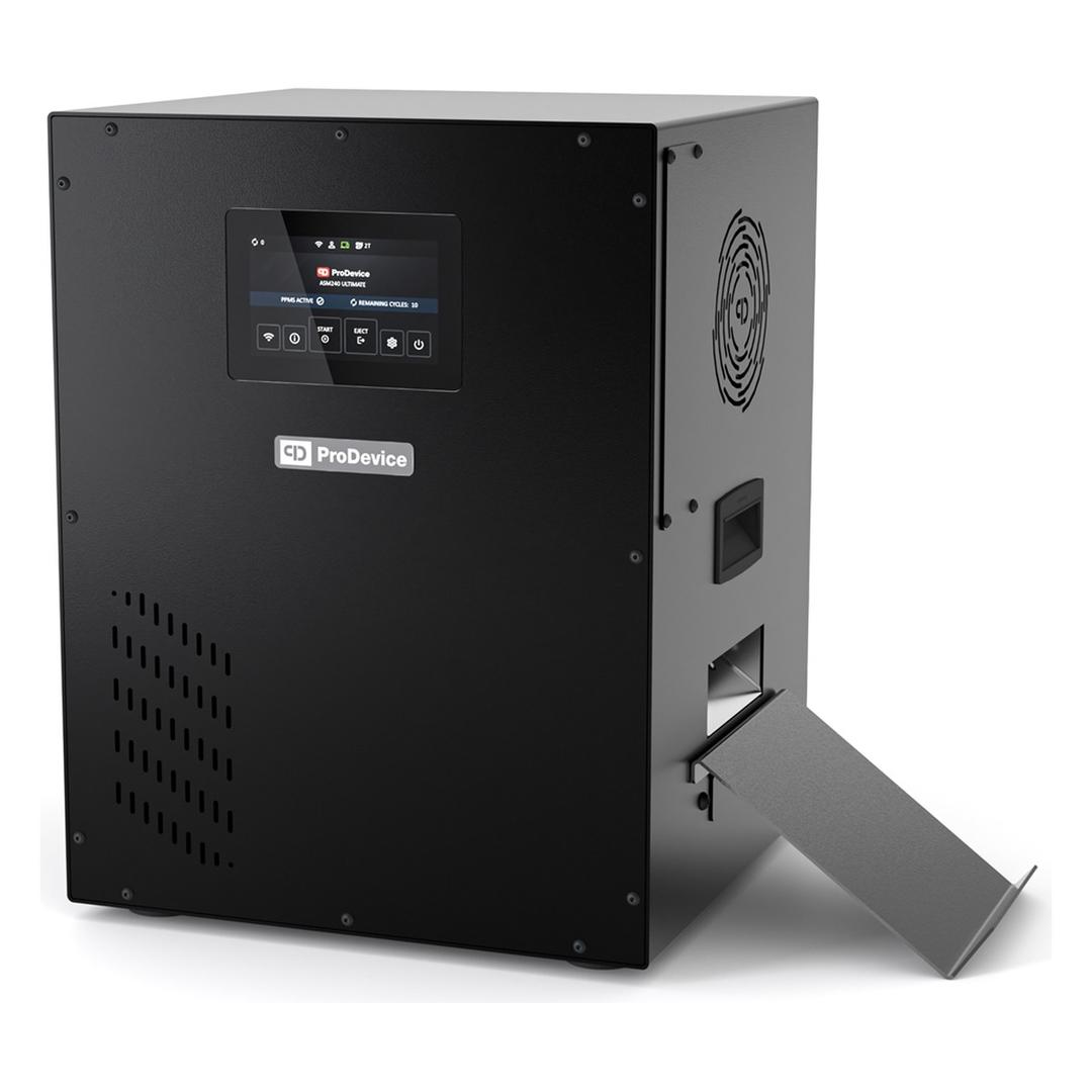 Démagnétiseur PRODEVICE ASM240 Basic avec son écran tactile en façade et son toboggan de sortie