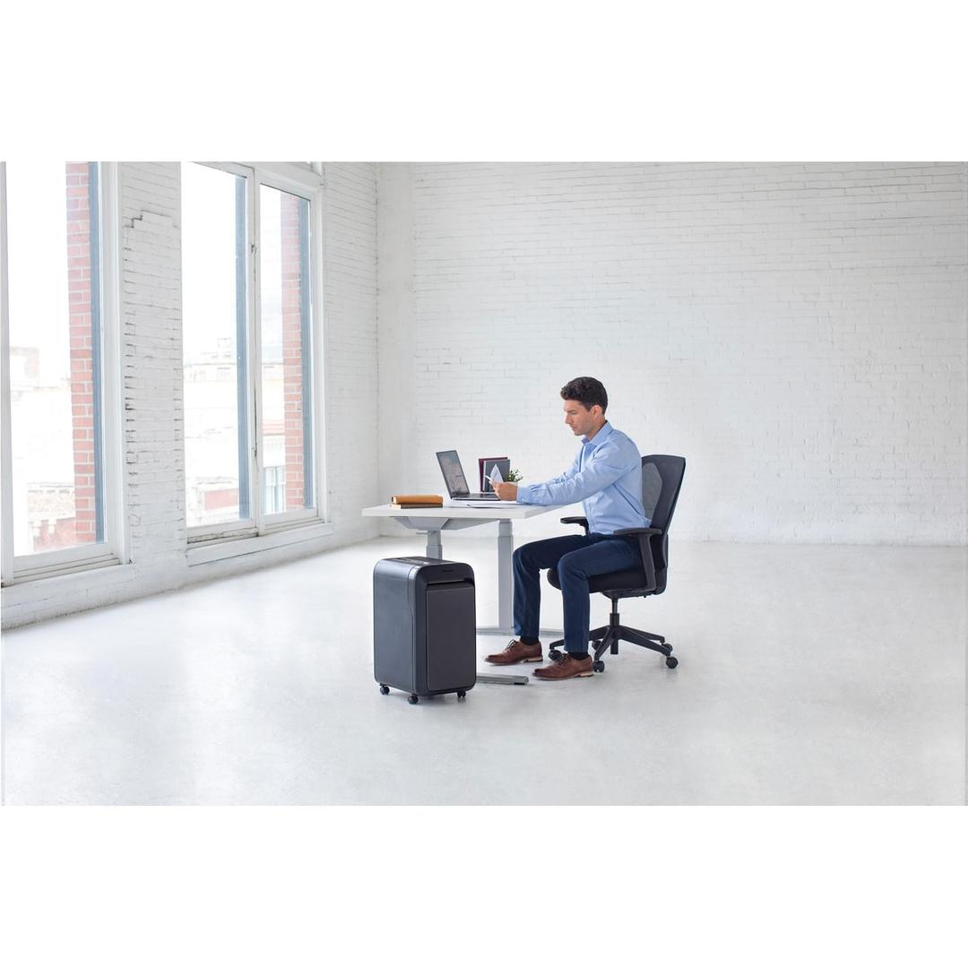 Destructeur de documents micro-coupe P-5 Powershred LX221 noir FELLOWES - Vue 7