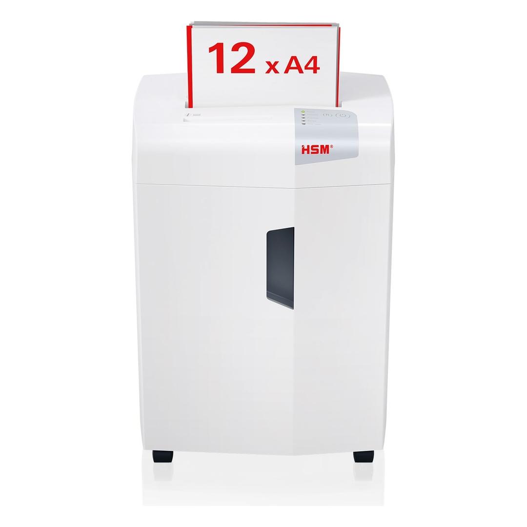Destructeur de documents HSM shredstar X12pro, capacité de 12 feuilles A4 par passage