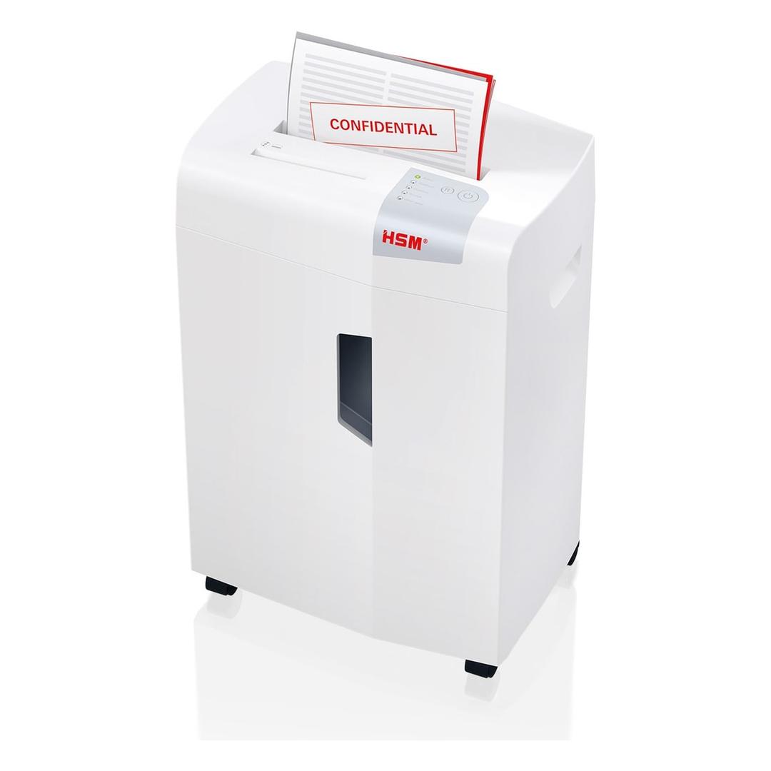 Destructeur de documents HSM shredstar X12pro, feuilles de papier engagées dans la fente