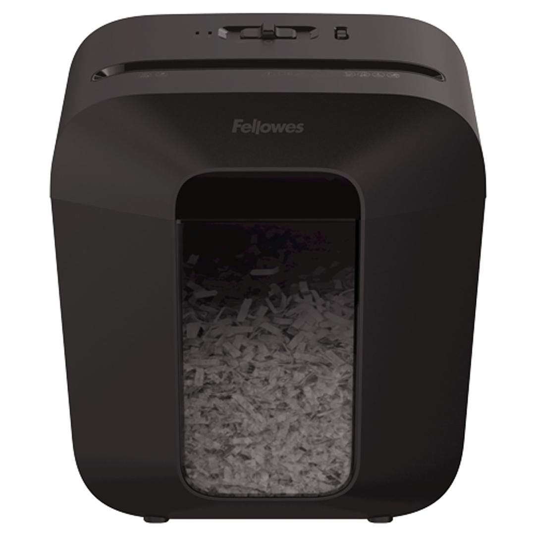 Destructeur coupe croisée P4 LX25 Powershred FELLOWES — Fenêtre de visualisation du remplissage du bac - destructeur de papier fellowes