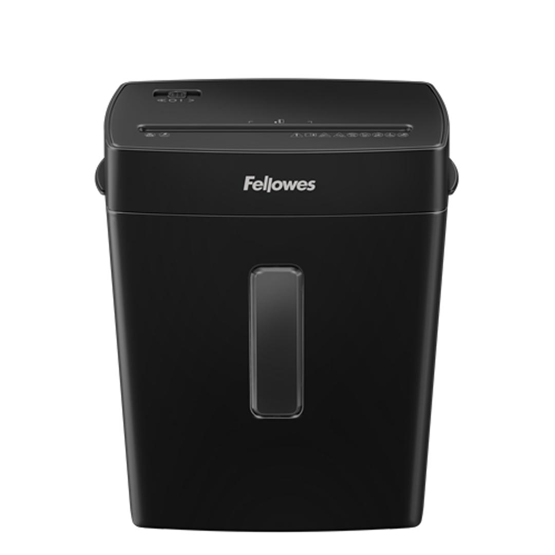 Destructeur coupe croisée P4 P-42C Powershred FELLOWES — Vue de face - Fenêtre de remplissage du bac - destructeur de papier fellowes