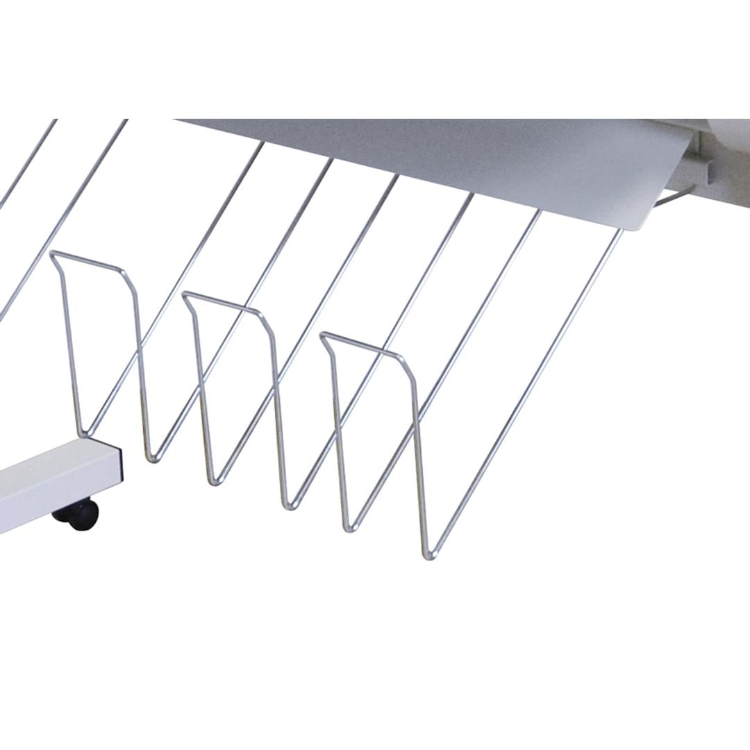 Plieuse de plans électrique A0 Powersinus Evo L CHATEL REPROGRAPHIE — Bac de réception avant des plans pliés sur la Chatel Powersinus Evo L