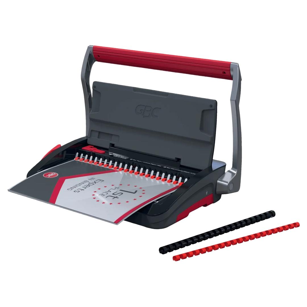 Perforelieuse manuelle à peignes plastiques, 15 feuilles CombBind CB15 GBC - En fonctionnement avec peignes de reliure