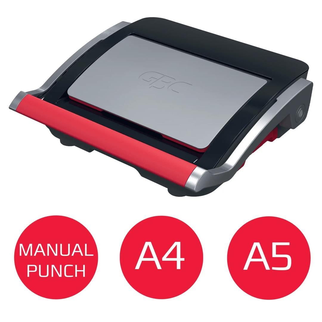 Perforelieuse manuelle à peignes plastiques, 25 feuilles CombBind CB25 GBC - Fermée, compatible formats a4 et a5