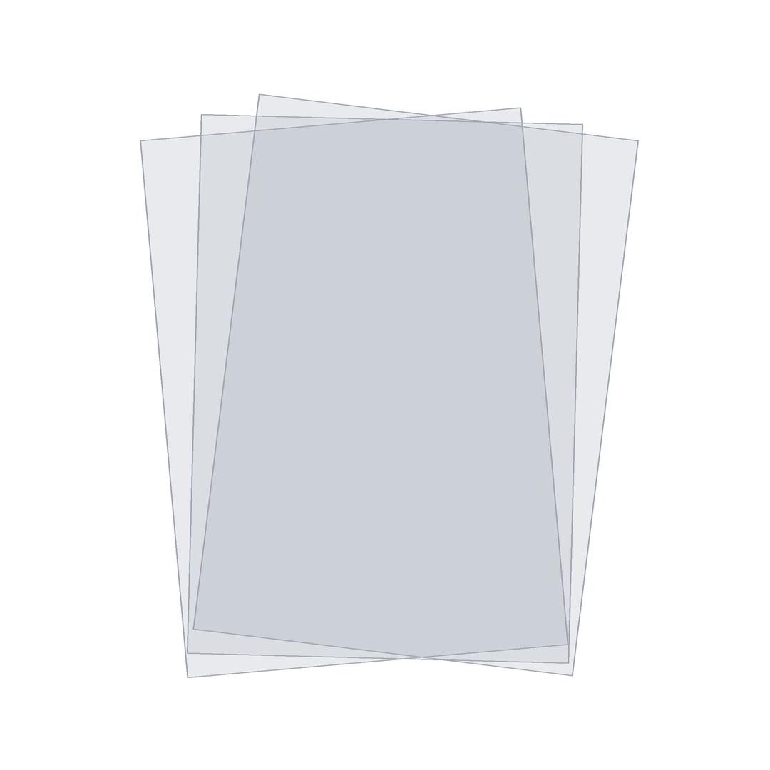 Couverture de reliure mate A4 PVC mat 200 microns A4 FALCON K — Couvertures PVC mates A4 Falcon K 200 microns, trois feuilles superposées