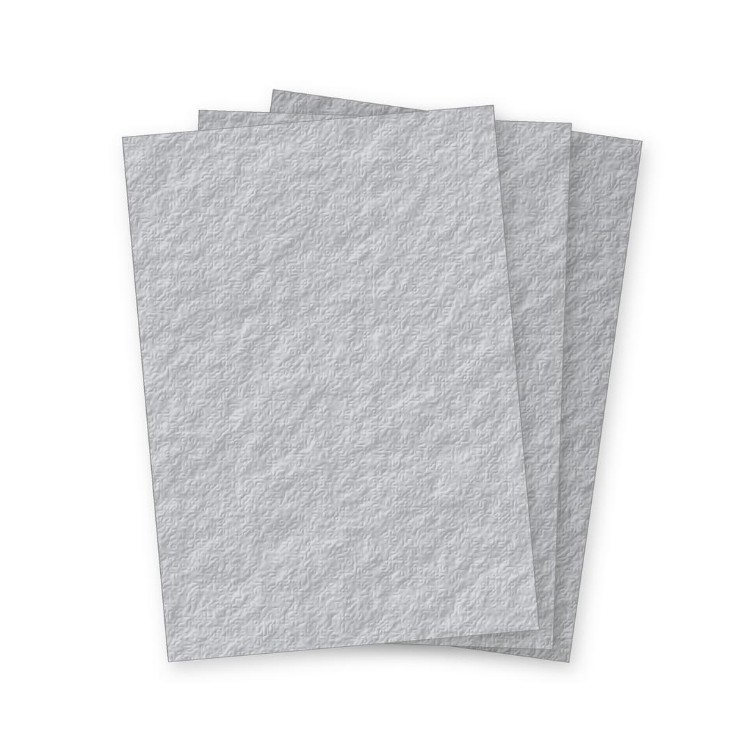 Couverture de reliure cartonnée A3 Grain cuir gris 250 g A3 FALCON K — Trois couvertures cartonnées grain cuir grises Falcon K A3 250 g en éventail