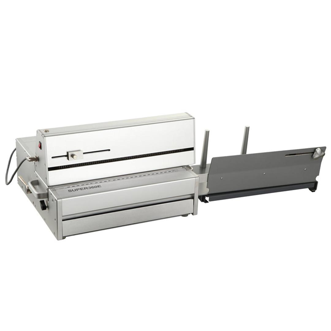 Perforateur électrique à blocs-outils, avec éjection SP360 FALCON K - Perforateur électrique Falcon K SP360 avec son support d'éjection des liasses