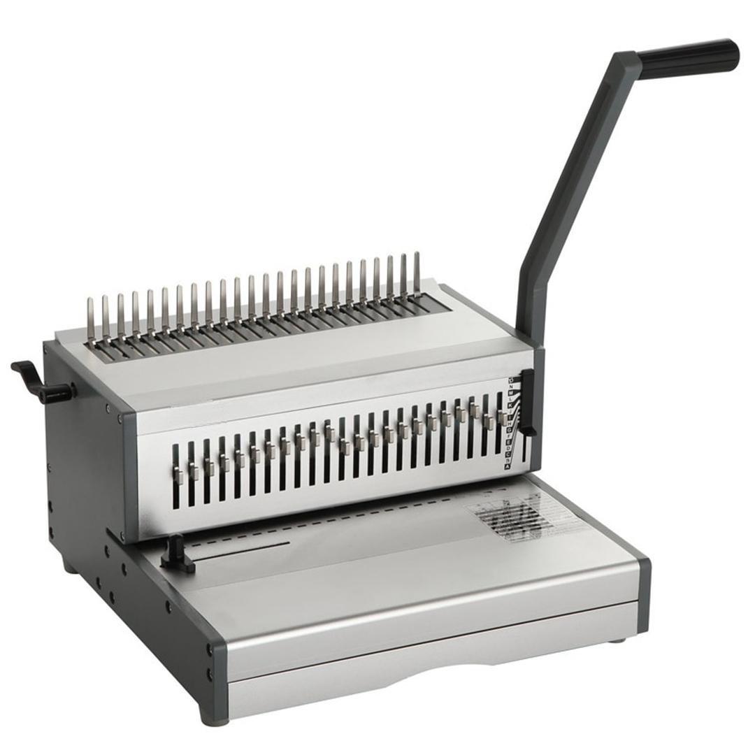 Perforelieur manuel pour anneaux plastiques TCC330 FALCON K - Perforelieur manuel Falcon K TCC330 vu de trois quarts