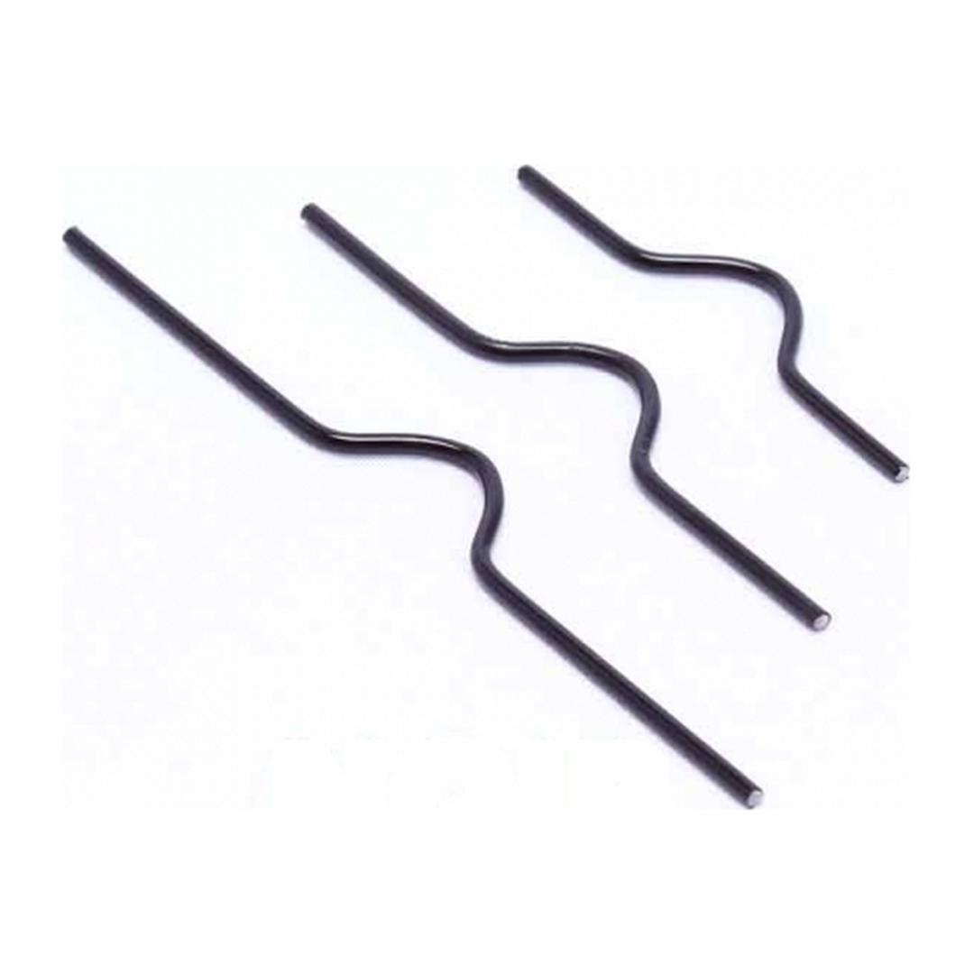 Crochets pour calendrier, reliure métallique Crochets de calendrier 80 mm, noirs WYNSTOR - Crochets de calendrier noirs pour reliure par anneaux métalliques, trois crochets en forme de vague