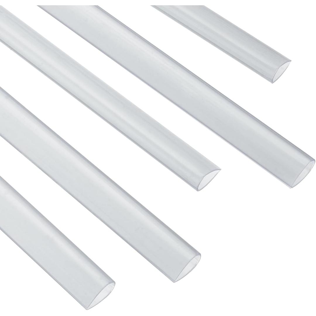 Baguette de serrage à coin arrondi Baguettes de serrage 8 mm transparentes FALCON K - Baguettes de serrage Falcon K 8 mm transparentes à coin arrondi