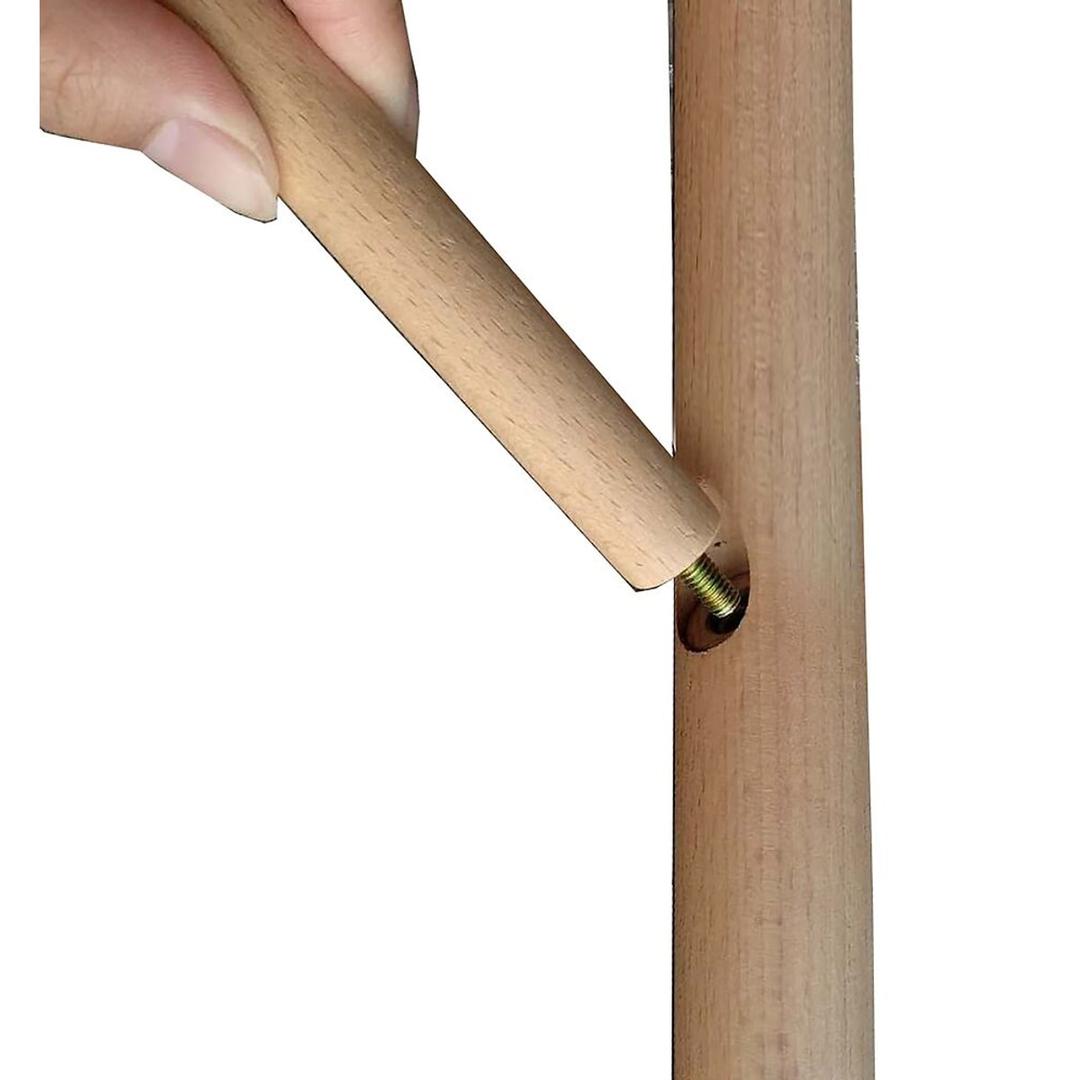 Portemanteau sur pied, 8 patères MIKADO UNILUX - Portemanteau sur pied UNILUX MIKADO, fixation d'une patère, détail