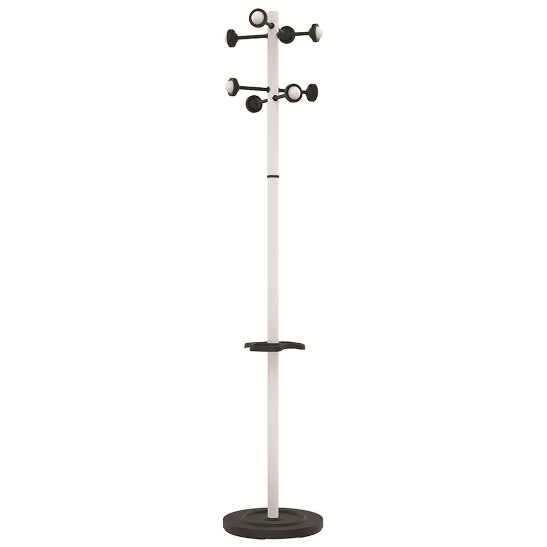 Portemanteau sur pied, 8 patères ACCUEIL blanc UNILUX - Portemanteau sur pied UNILUX ACCUEIL blanc, vue d'ensemble