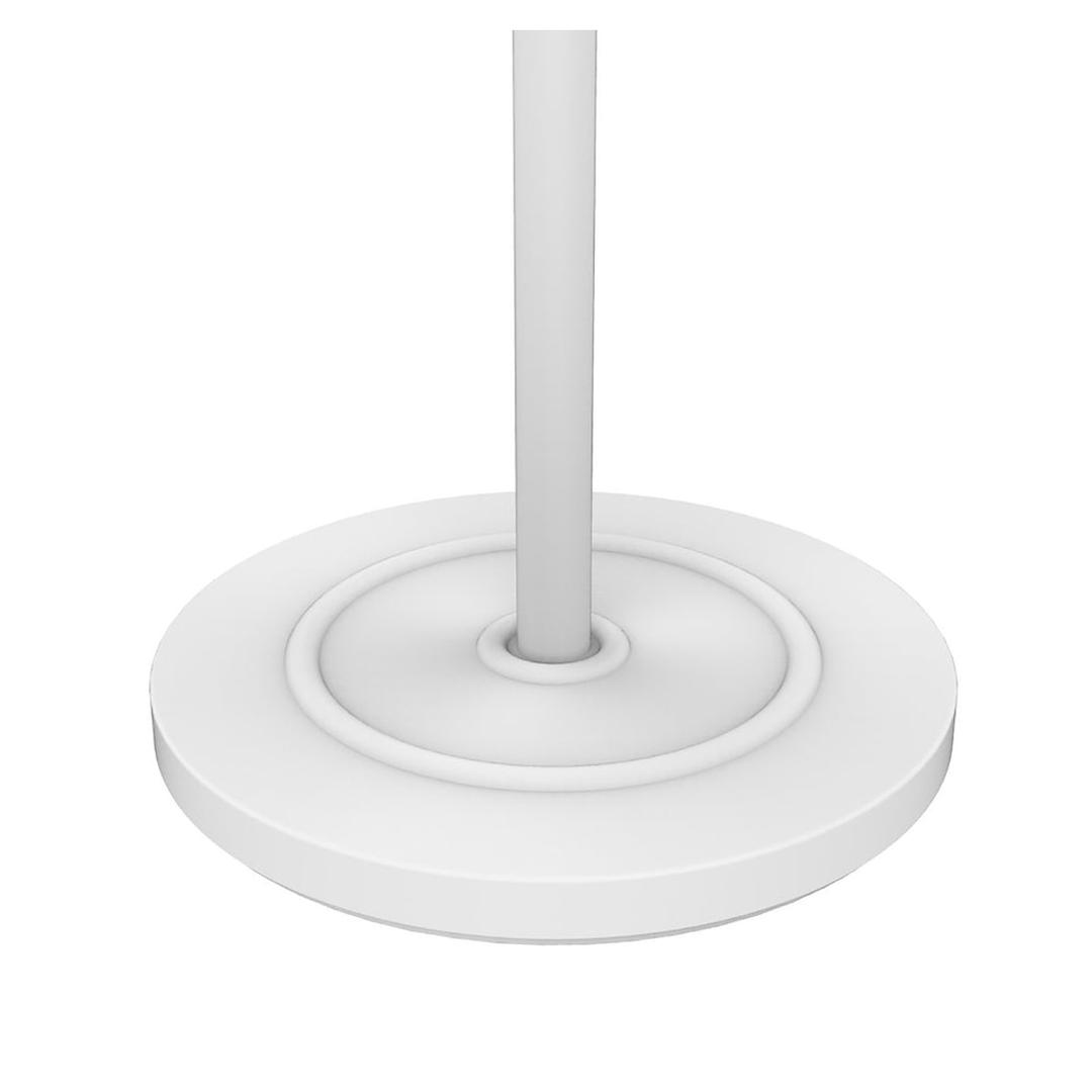 Portemanteau sur pied, 6 patères ACCESS blanc et hêtre UNILUX - Portemanteau sur pied UNILUX ACCESS blanc et hêtre, socle lesté, détail