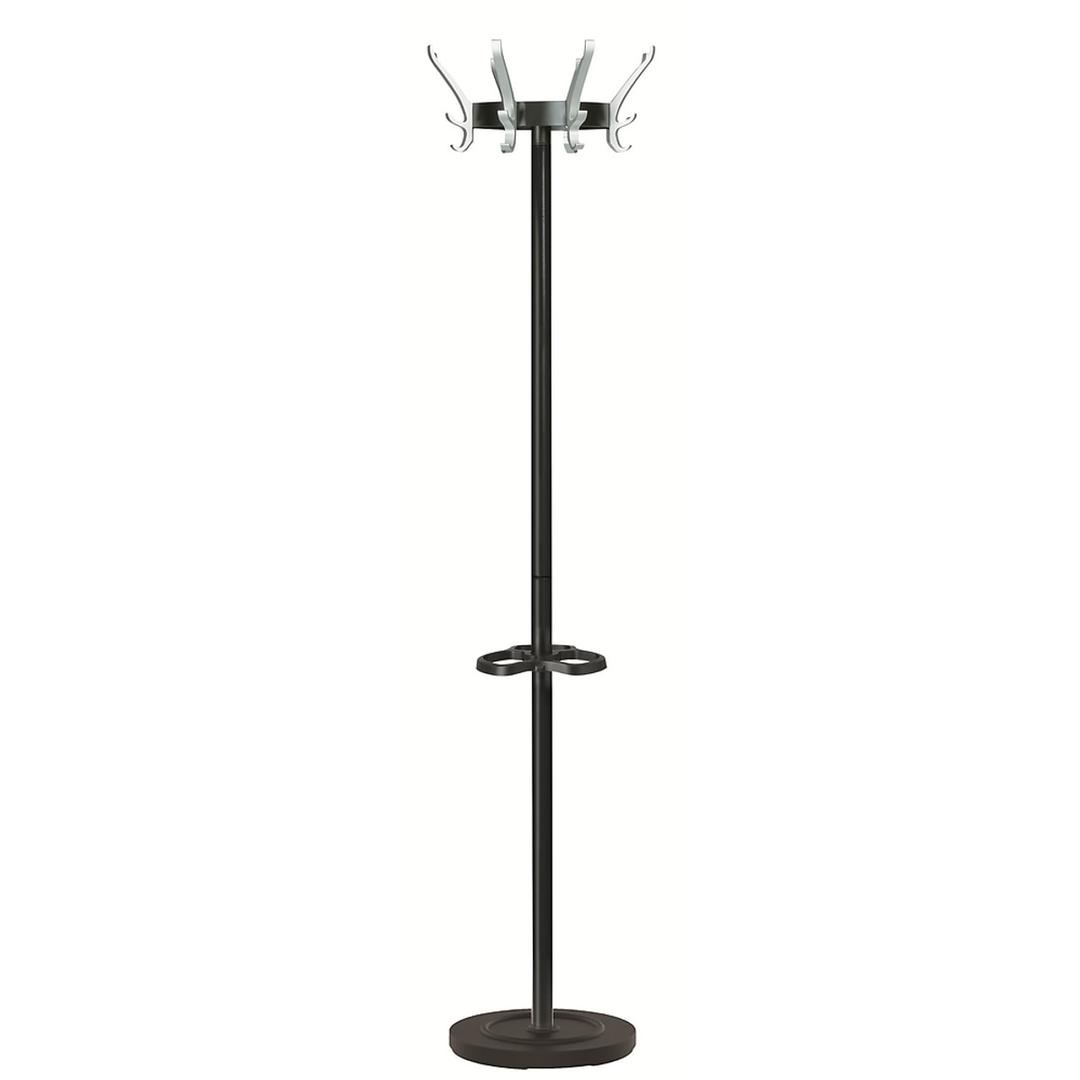 Portemanteau sur pied, 8 patères triples CYPRES noir UNILUX - Portemanteau sur pied UNILUX CYPRES noir, vue d'ensemble
