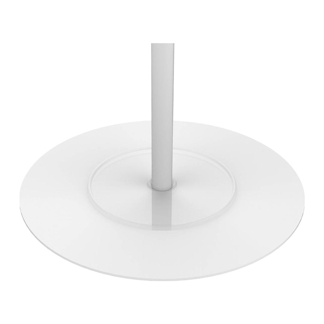 Portemanteau sur pied, 6 patères en hêtre AURORA blanc et vert lichen UNILUX - Portemanteau sur pied UNILUX AURORA blanc et vert lichen, socle lesté, détail