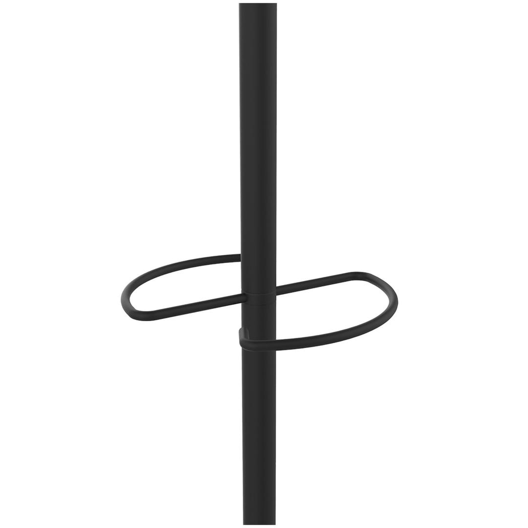 Portemanteau sur pied, 6 patères CALIFORNIA noir UNILUX - Portemanteau sur pied UNILUX CALIFORNIA noir, porte-parapluie, détail