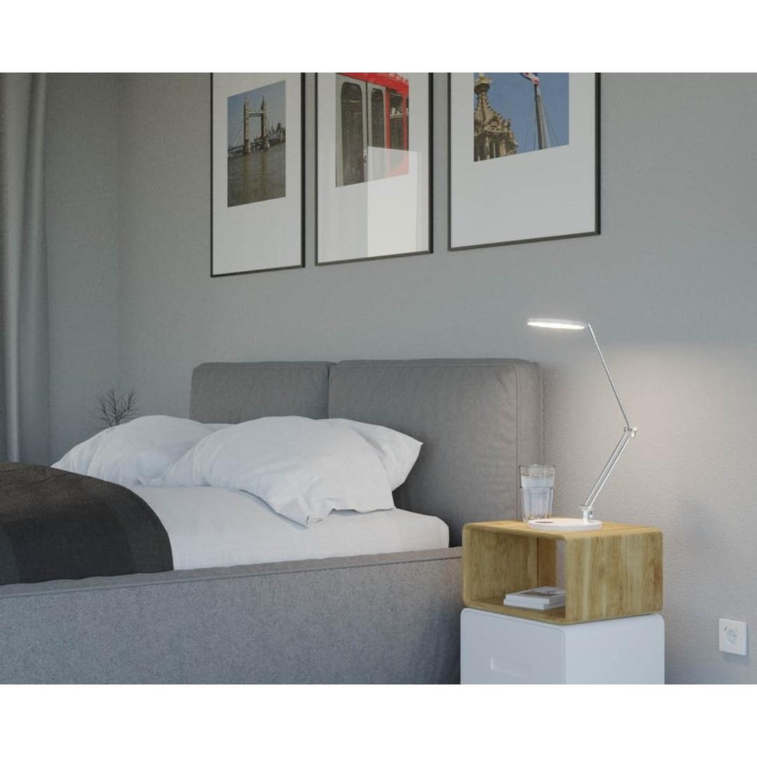Lampe de bureau LED, IRC supérieur à 90 Spark HANSA - Lampe de bureau Hansa Spark, sur une table de chevet