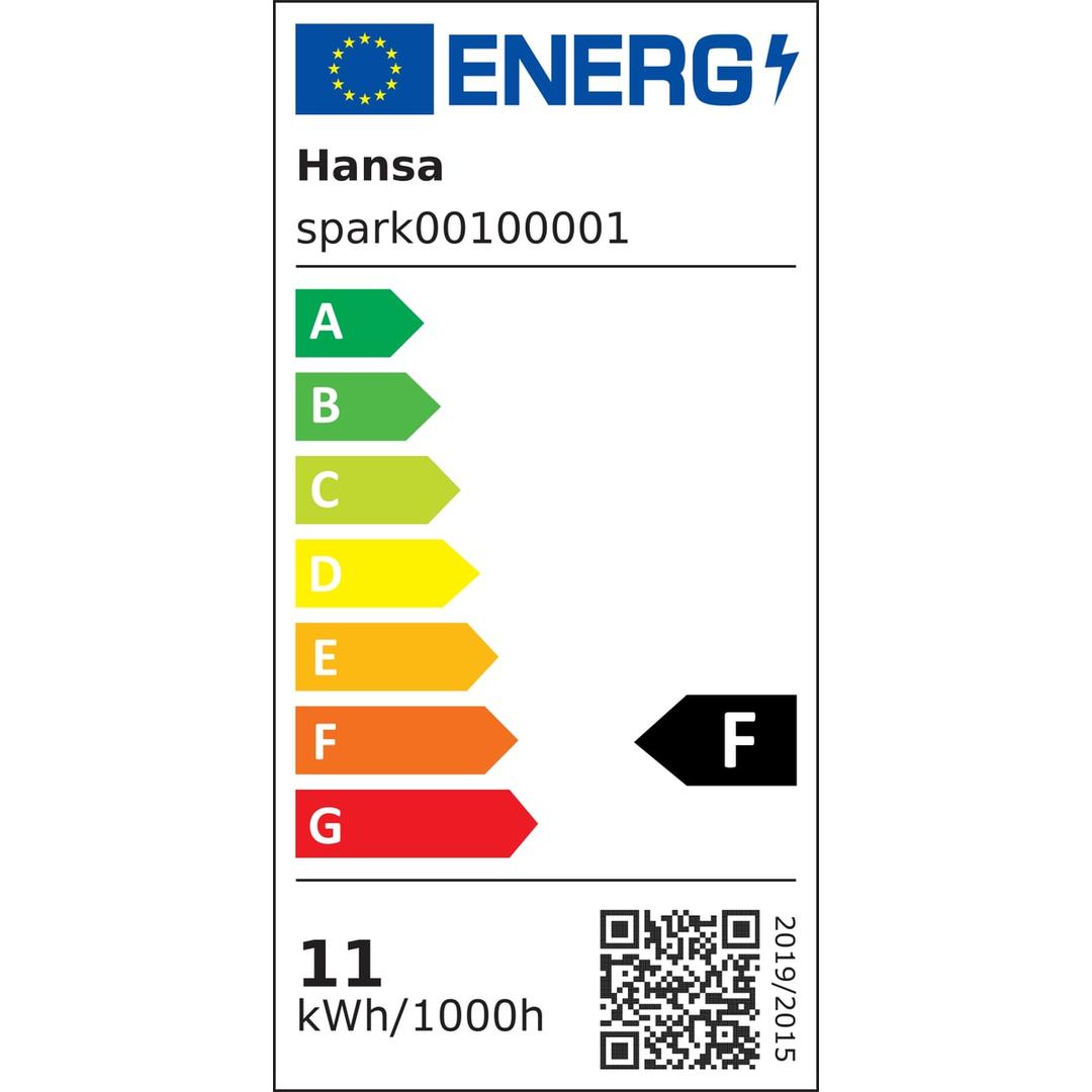 Lampe de bureau LED, IRC supérieur à 90 Spark HANSA - Étiquette énergie de la source LED, classe F, Lampe de bureau Hansa Spark