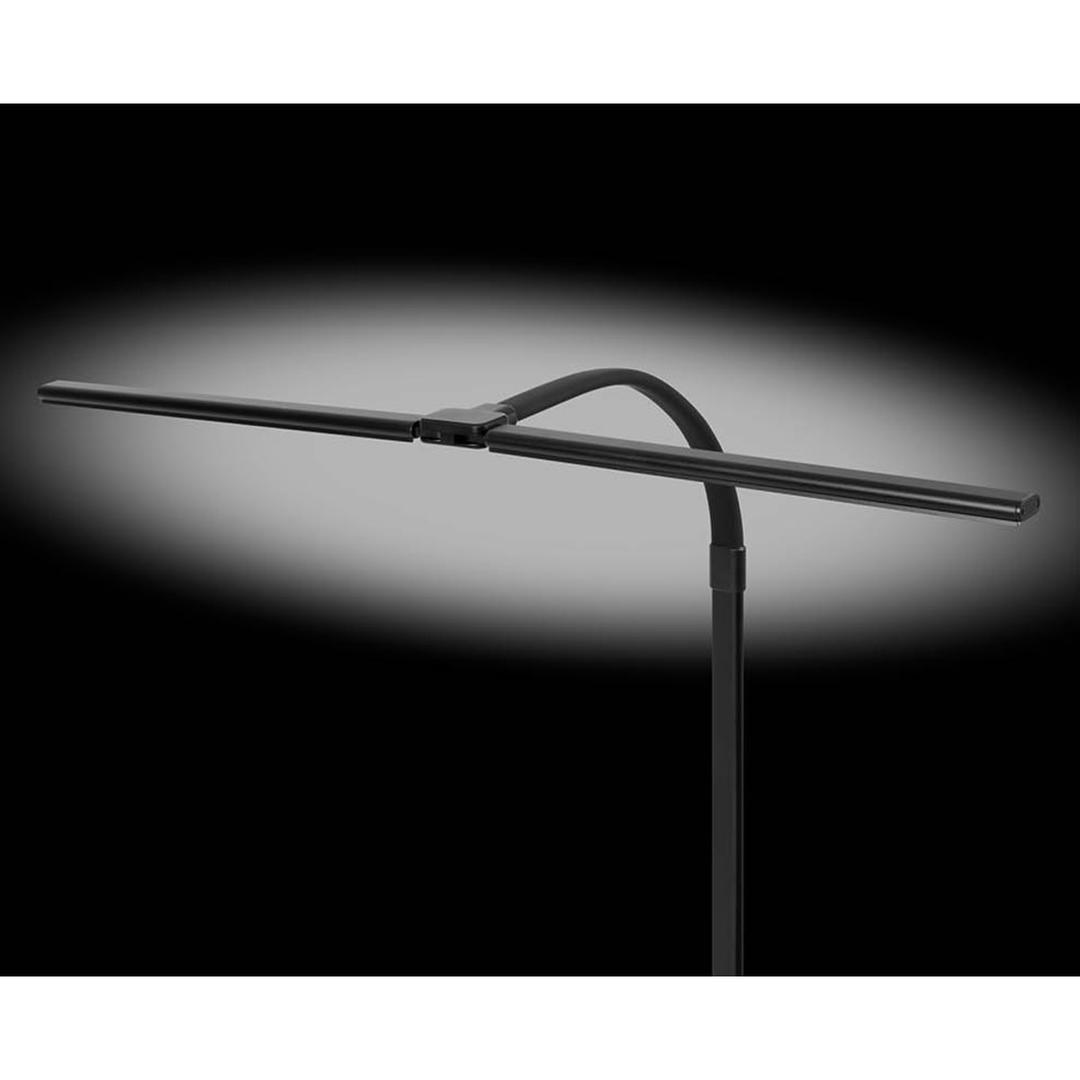 Lampe de bureau LED à pince, double tête Nova HANSA - Lampe de bureau Hansa Nova, double tête dépliée