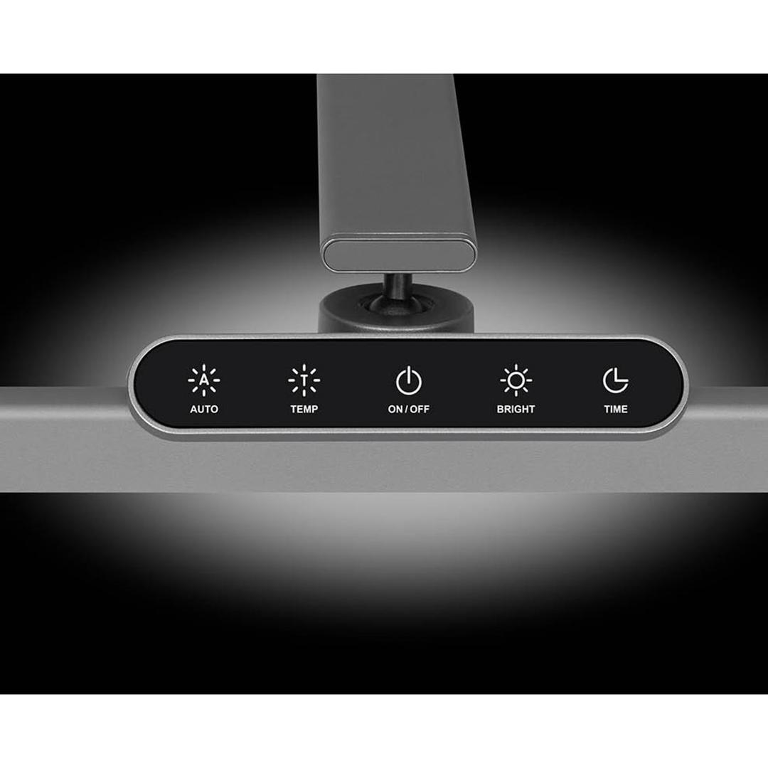 Lampe de bureau LED à pince, tête de 80 cm Flow HANSA - Lampe de bureau Hansa Flow, touches de commande