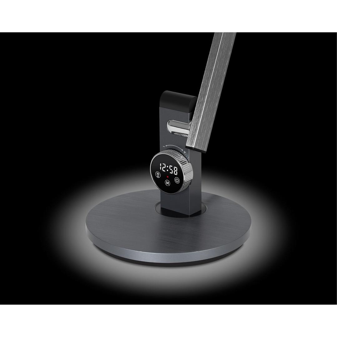 Lampe de bureau LED avec horloge Beam HANSA - Lampe de bureau Hansa Beam, pied et horloge numérique