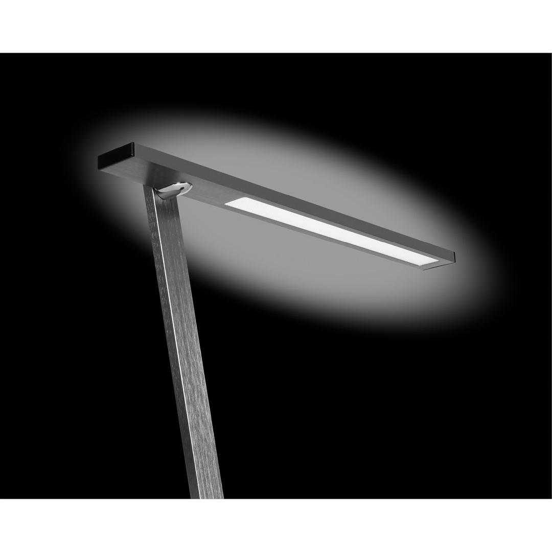 Lampe de bureau LED avec horloge Beam HANSA - Lampe de bureau Hansa Beam, tête allumée